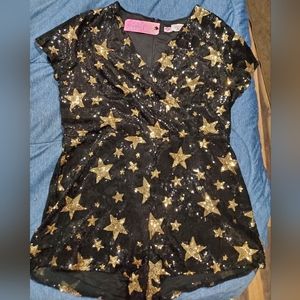 Star Sequin Romper